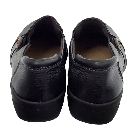 New Clarks collection cheyn inca ultimate comfort slip on loafers black leather - Picture 14 of 16